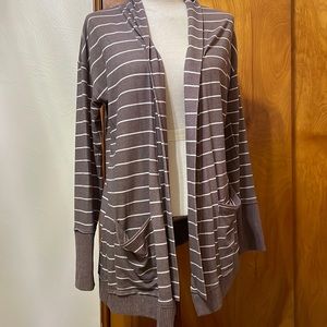 Maurice’s Purple Striped Cardigan